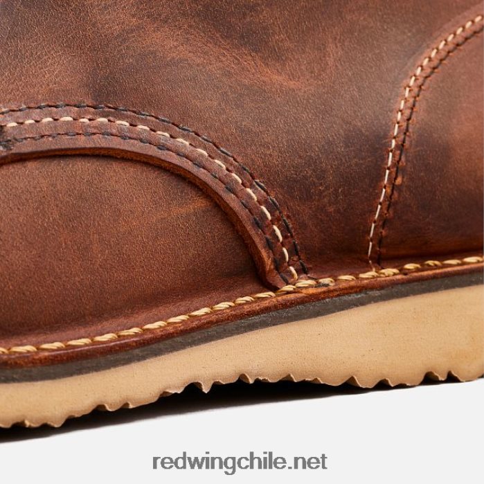 heritage - bota de 6 pulgadas para hombre estilo 3311 weekender chelsea en cuero áspero y resistente Red Wing L048L2178 cobre