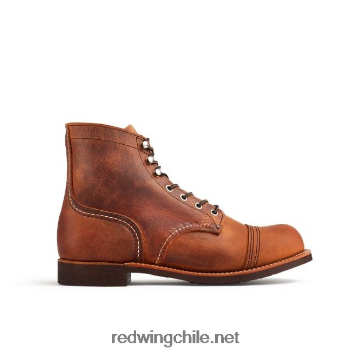 heritage - bota de 6 pulgadas para hombre estilo 8084 iron ranger en piel de arnés Red Wing L048L2166 cobre