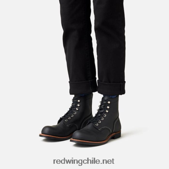 heritage - bota de 6 pulgadas para hombre estilo 8111 iron ranger en piel de arnés Red Wing L048L2167 negro