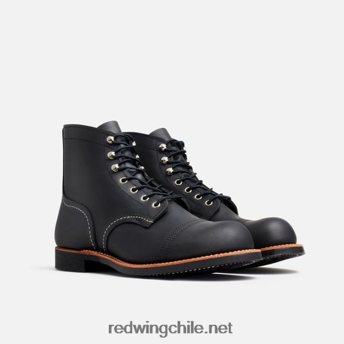 heritage - bota de 6 pulgadas para hombre estilo 8111 iron ranger en piel de arnés Red Wing L048L2167 negro