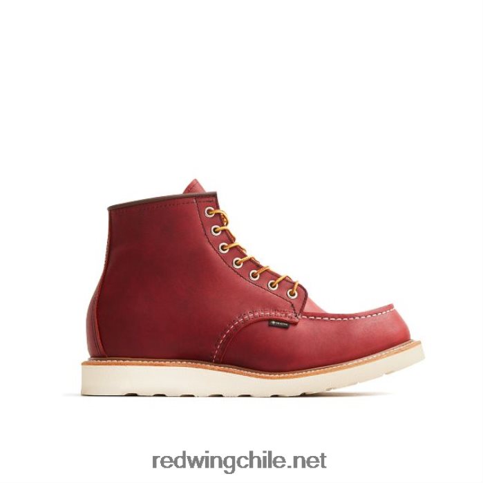 heritage - bota de 6 pulgadas estilo mocasín clásico 1907 para hombre en cuero áspero y resistente Red Wing L048L2171 rojizo