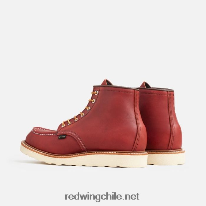 heritage - bota de 6 pulgadas estilo mocasín clásico 1907 para hombre en cuero áspero y resistente Red Wing L048L2171 rojizo