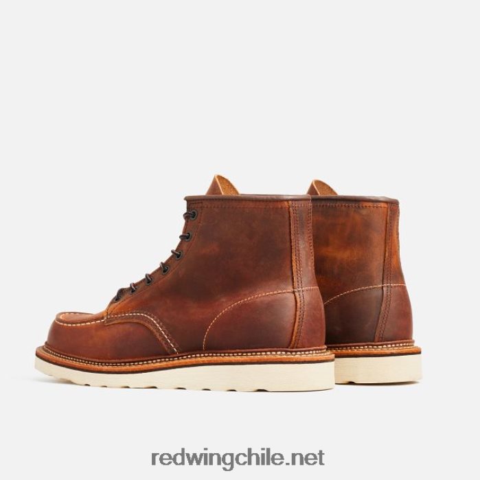 heritage - bota de 6 pulgadas estilo mocasín clásico 875 para hombre en cuero heredado Red Wing L048L2172 cobre