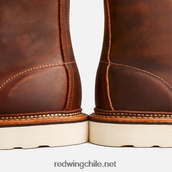 heritage - bota de 6 pulgadas estilo mocasín clásico 875 para hombre en cuero heredado Red Wing L048L2172 cobre