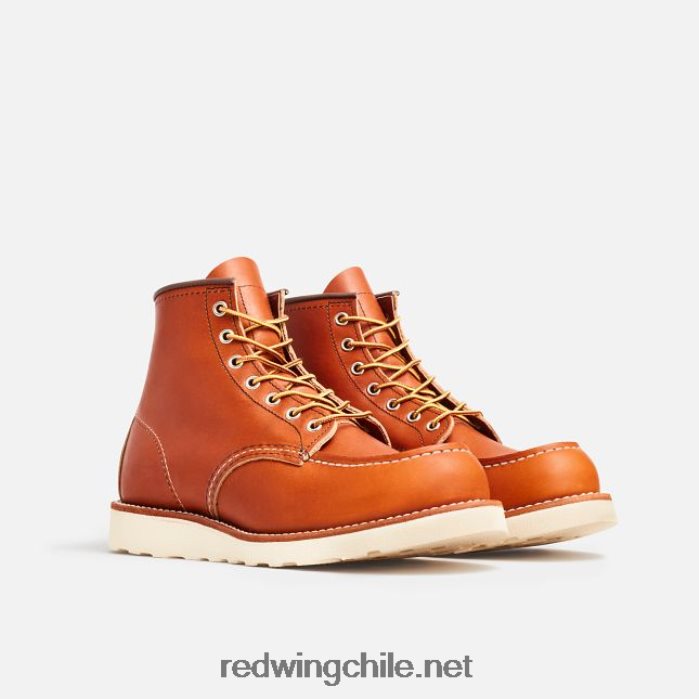 heritage - bota de 6 pulgadas para hombre estilo 8138 mocasín clásico en piel resbaladiza al aceite Red Wing L048L2173 marrón