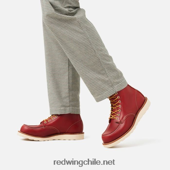heritage - bota de 6 pulgadas para hombre estilo mocasín clásico 8849 en piel de pradera Red Wing L048L2176 rojizo