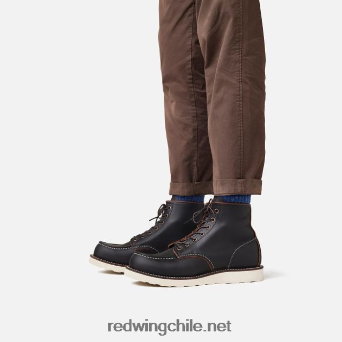 heritage - estilo 3322 weekender chukka chukka de hombre en cuero áspero y resistente Red Wing L048L2177 negro