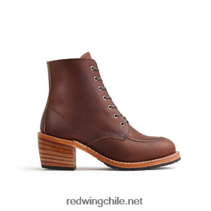 heritage - bota de mujer con tacón modelo 3403 clara en piel acampo Red Wing L048L2182 ámbar