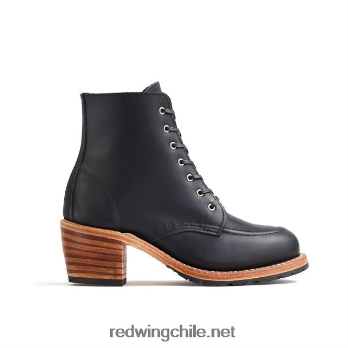 heritage - bota de mujer con tacón style 3406 clara en piel de arnés Red Wing L048L2181 negro