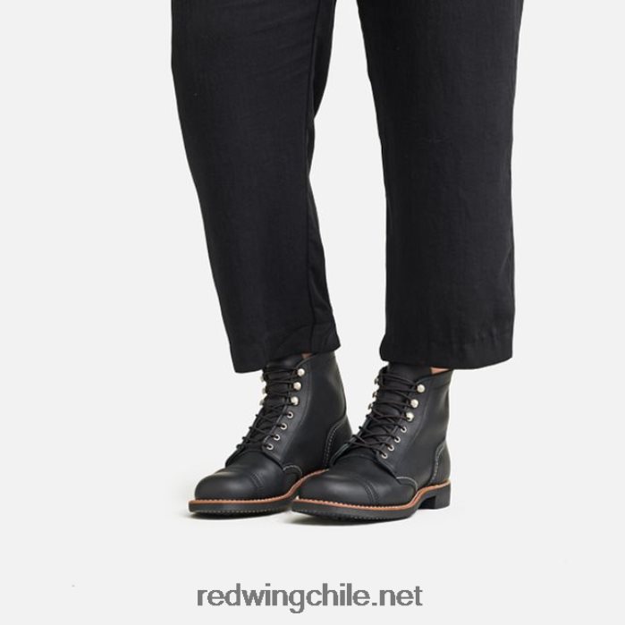 heritage - bota corta de mujer style 3364 iron ranger en piel acampo Red Wing L048L2185 negro