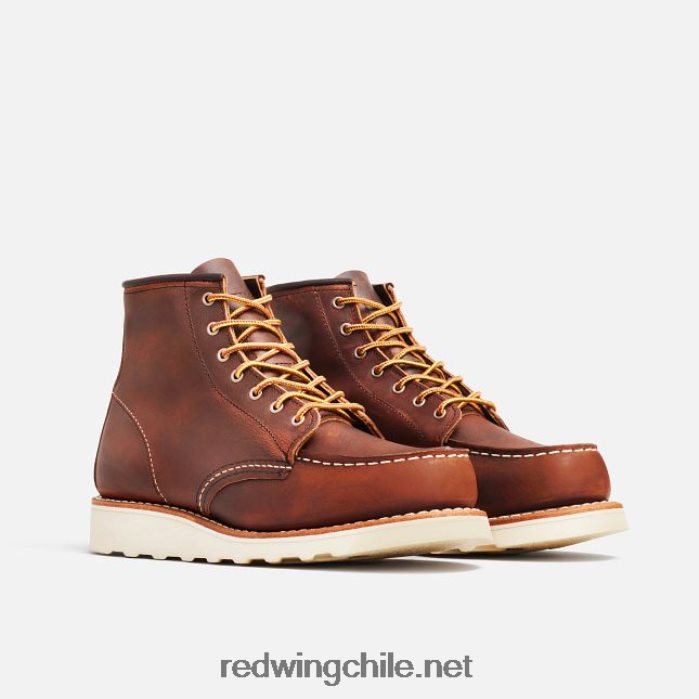 heritage - bota corta estilo mocasín clásico de 6 pulgadas para mujer en cuero heredado estilo 3353 Red Wing L048L2189 cobre