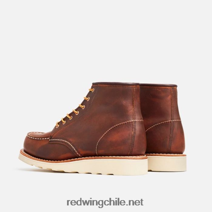 heritage - bota corta estilo mocasín clásico de 6 pulgadas para mujer en cuero heredado estilo 3353 Red Wing L048L2189 cobre