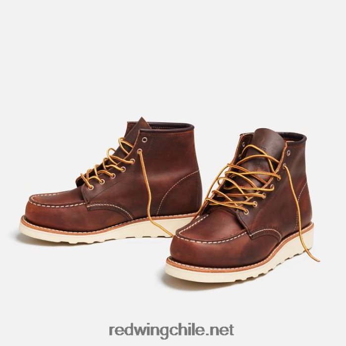 heritage - bota corta estilo mocasín clásico de 6 pulgadas para mujer en cuero heredado estilo 3353 Red Wing L048L2189 cobre