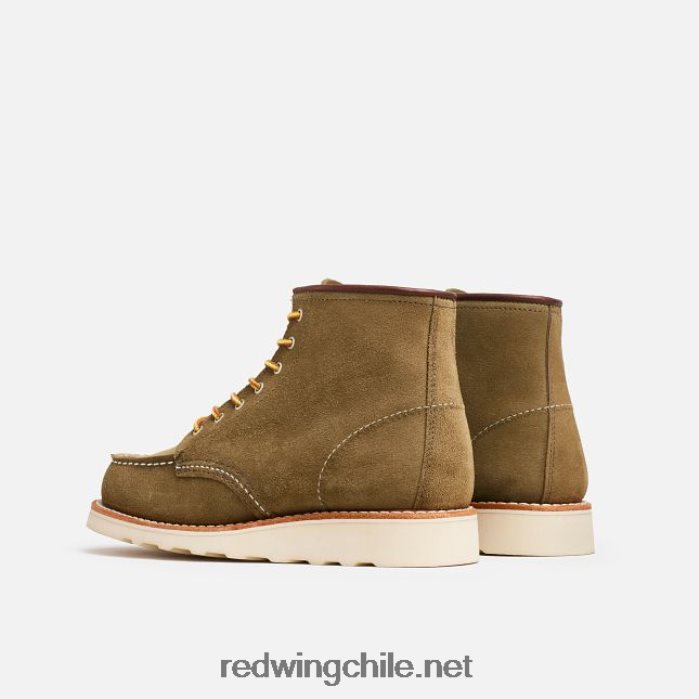 heritage - bota corta estilo mocasín clásico de 6 pulgadas para mujer en piel de farol estilo 3417 Red Wing L048L2195 aceituna