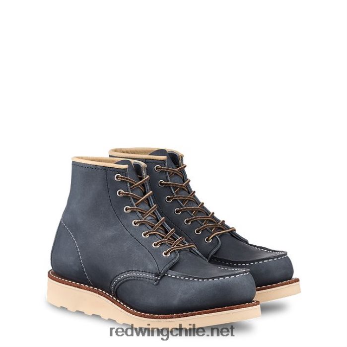 heritage - bota corta estilo mocasín clásico de 6 pulgadas para mujer estilo 3383 en piel de vacuno Red Wing L048L2190 índigo