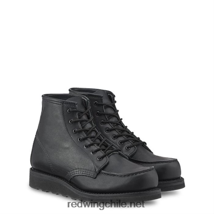 heritage - estilo 3377 botas cortas mocasines clásicas de 6 pulgadas para mujer en cuero mohave Red Wing L048L2194 negro