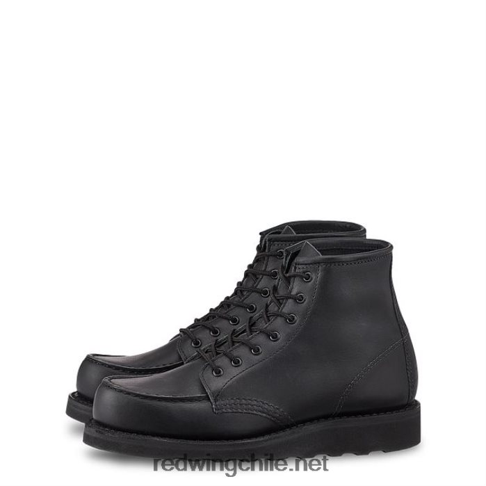 heritage - estilo 3377 botas cortas mocasines clásicas de 6 pulgadas para mujer en cuero mohave Red Wing L048L2194 negro