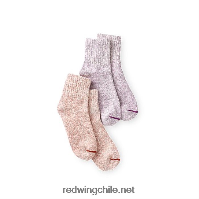 estilo 97169 cotton ragg sock calcetín unisex en mezcla de algodón Red Wing L048L2230 rojo púrpura