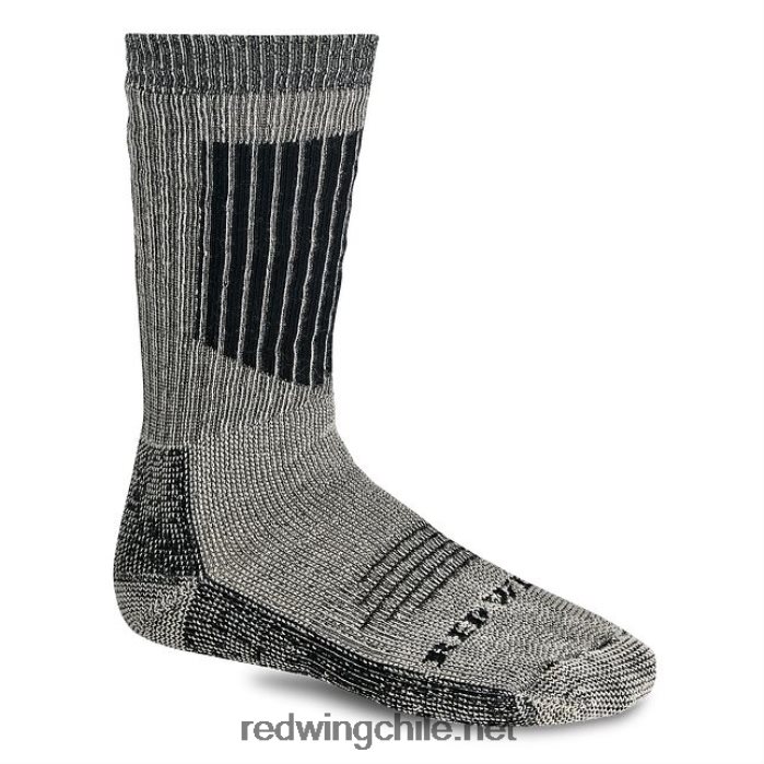 estilo 97330 ragg lana rayas calcetín unisex en lana ragg Red Wing L048L2208 negro