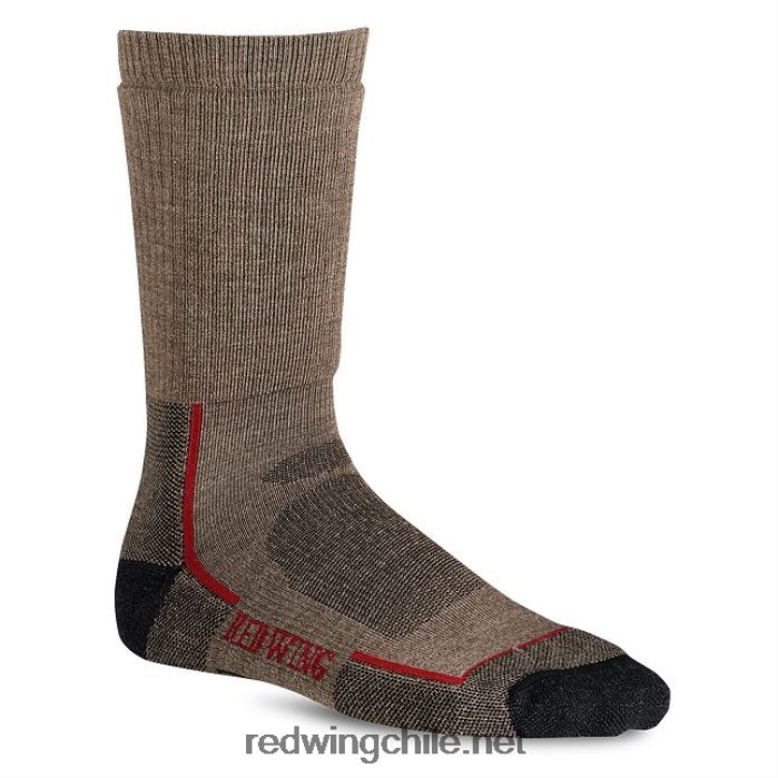estilo 97663 calcetín de lana con puntera profunda - paquete de 3 calcetines para hombre con puntera profunda, paquete de 3 Red Wing L048L2221 marrón