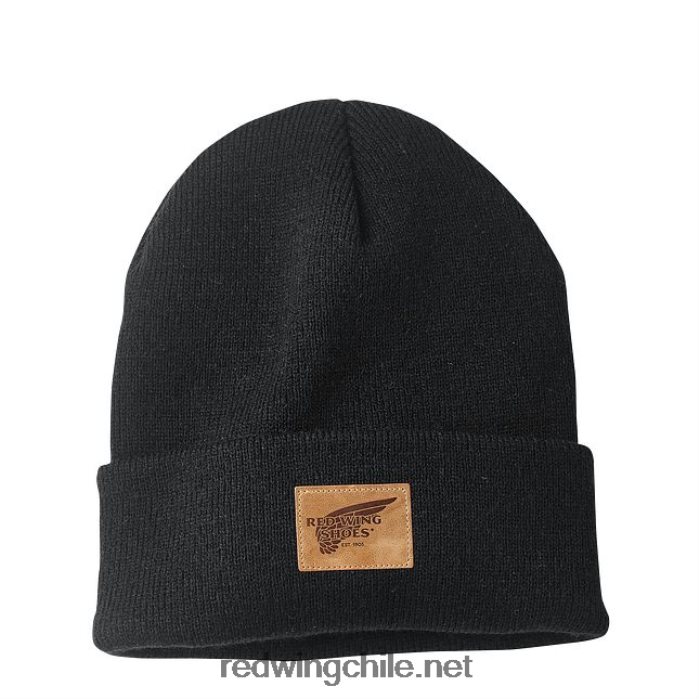 gorro de punto con logo estilo 97457 gorro de reloj de punto unisex Red Wing L048L2279 negro