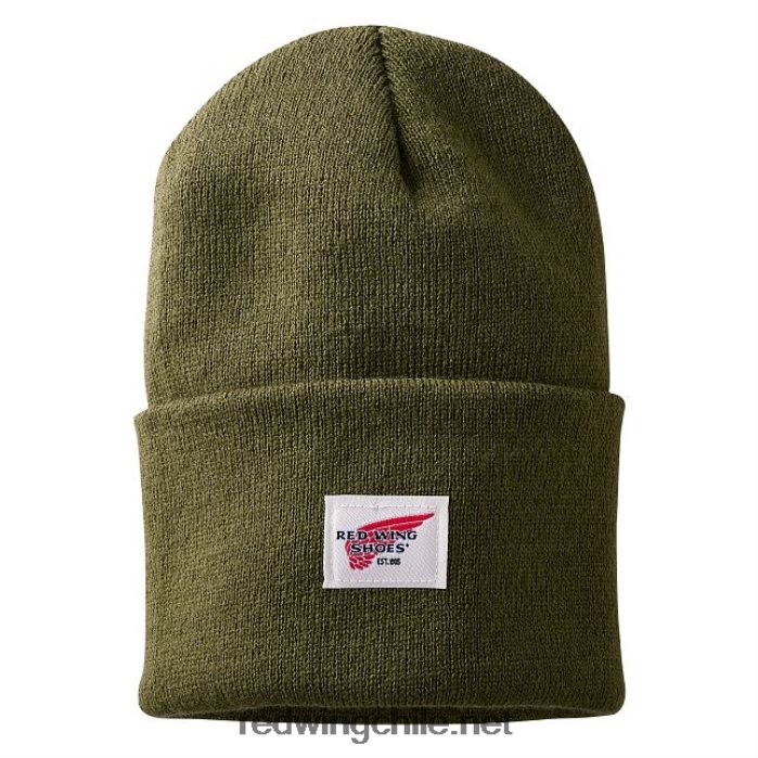 gorro de punto con logotipo estilo 97459 gorro de reloj de punto unisex Red Wing L048L2265 verde