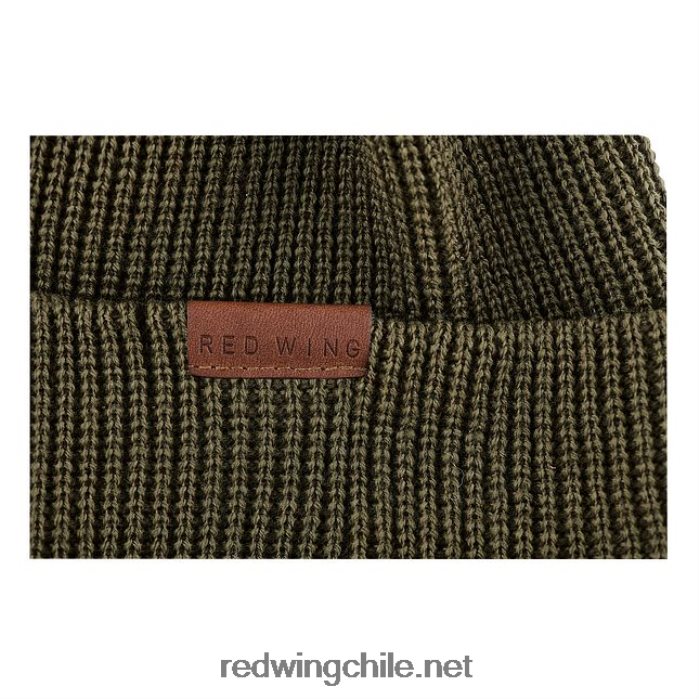 gorro de punto de lana merino estilo 97492 gorro de punto de lana merino unisex Red Wing L048L2268 aceituna