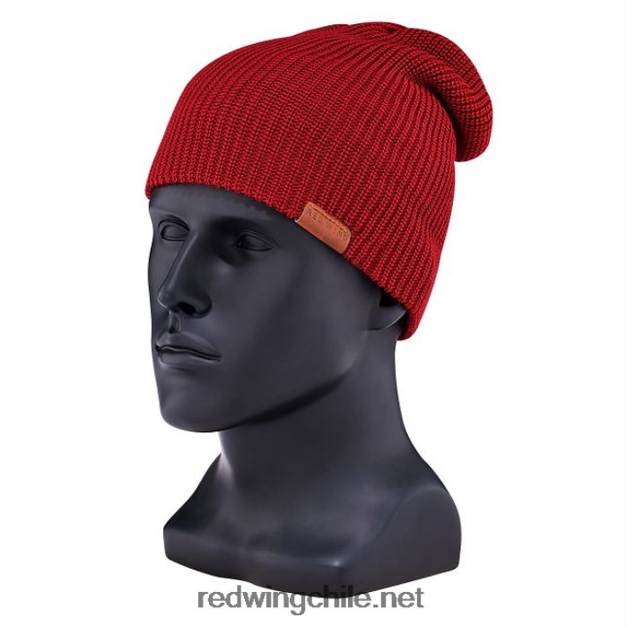 gorro de punto de lana merino estilo 97494 gorro de lana merino unisex Red Wing L048L2270 rojo