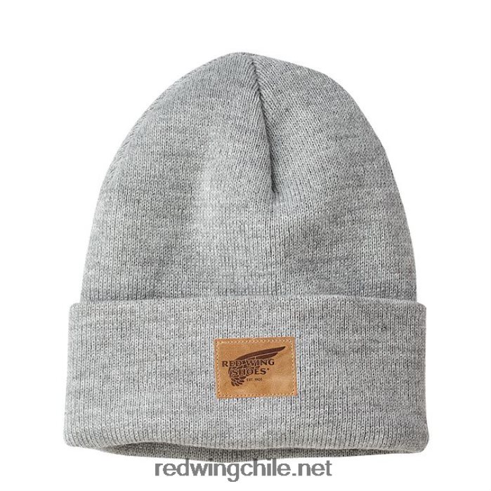 gorro tejido con logo de cuero estilo 97440 gorro reloj de punto unisex Red Wing L048L2278 brezo