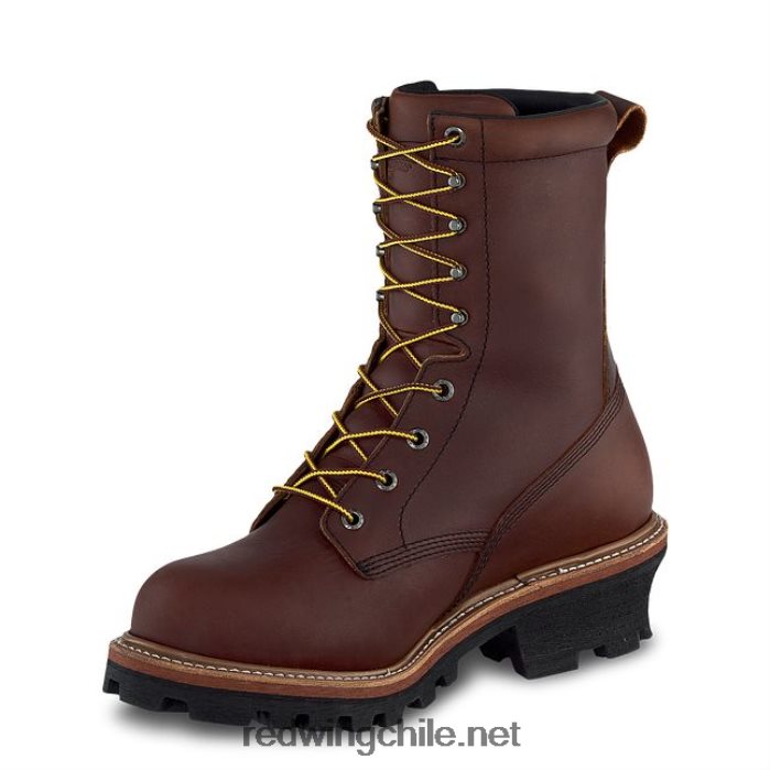 bota de trabajo con punta de seguridad de 8 pulgadas para hombre estilo 2233 supersole Red Wing L048L279 marrón