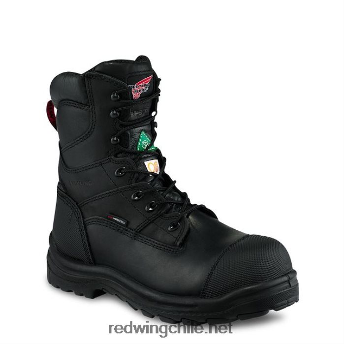 botas de trabajo con punta de seguridad impermeables y aisladas de 6 pulgadas para hombre estilo 2260 king toe Red Wing L048L276 negro