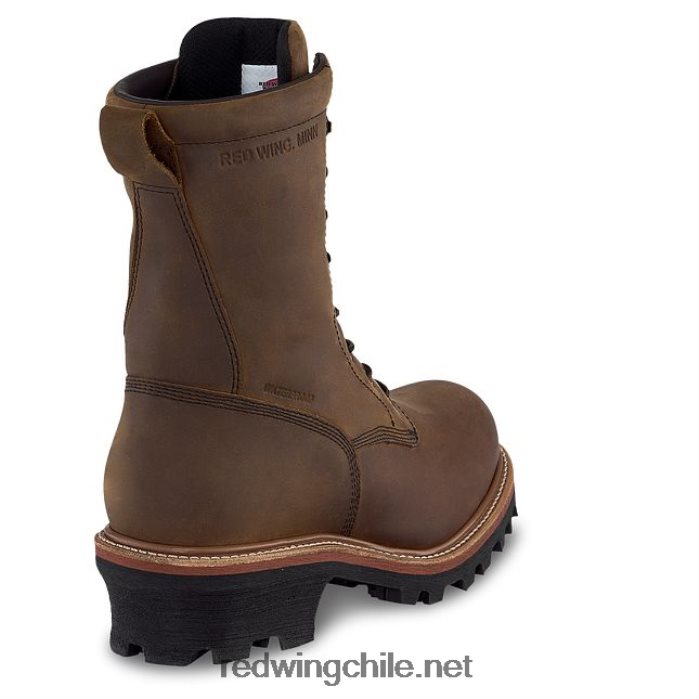 botas de trabajo con punta suave de 8 pulgadas para hombre estilo 402 supersole Red Wing L048L2116 marrón