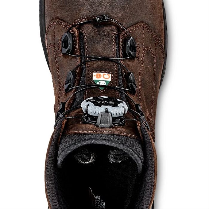 botas de trabajo impermeables con punta de seguridad de 6 pulgadas para hombre estilo 2403 brnr xp Red Wing L048L2101 Café exprés