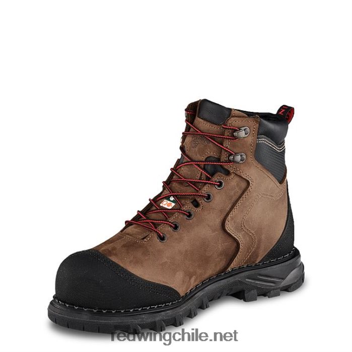 botas de trabajo impermeables con punta de seguridad de 6 pulgadas para hombre estilo 2411 burnside Red Wing L048L2107 marrón