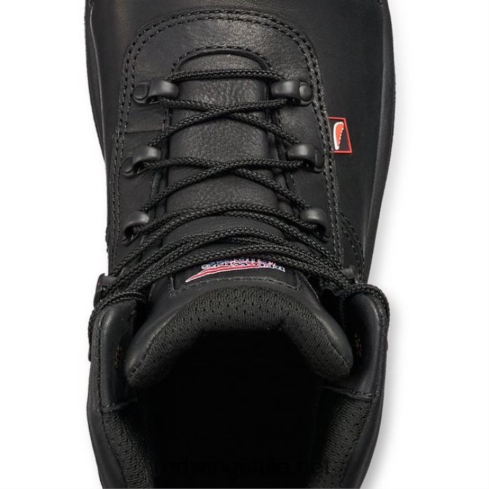 trabajo - estilo 1178 nailseat bota sin cordones para hombre de 11 pulgadas con punta suave Red Wing L048L273 negro