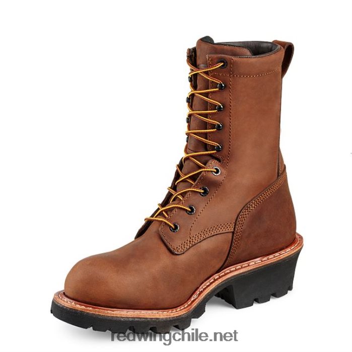 trabajo - estilo 2219 loggermax botas de seguridad con punta de seguridad impermeables y aisladas para hombre de 9 pulgadas Red Wing L048L2115 marrón