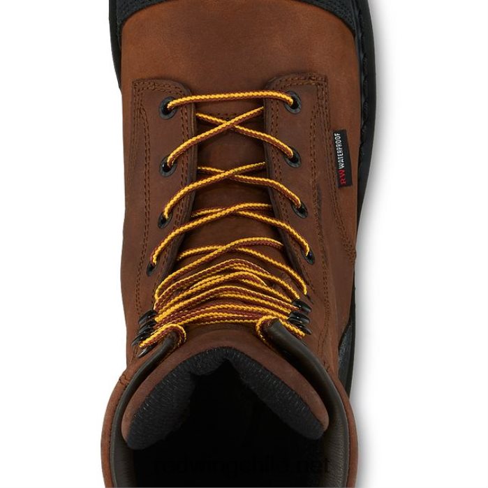 trabajo - estilo 2401 flexforce botas de seguridad impermeables para hombres de 6 pulgadas Red Wing L048L268 marrón