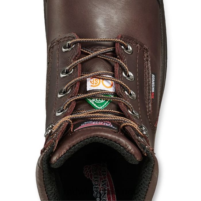 trabajo - estilo 4217 dynaforce botas impermeables con punta de seguridad para hombre de 6 pulgadas Red Wing L048L2128 marrón