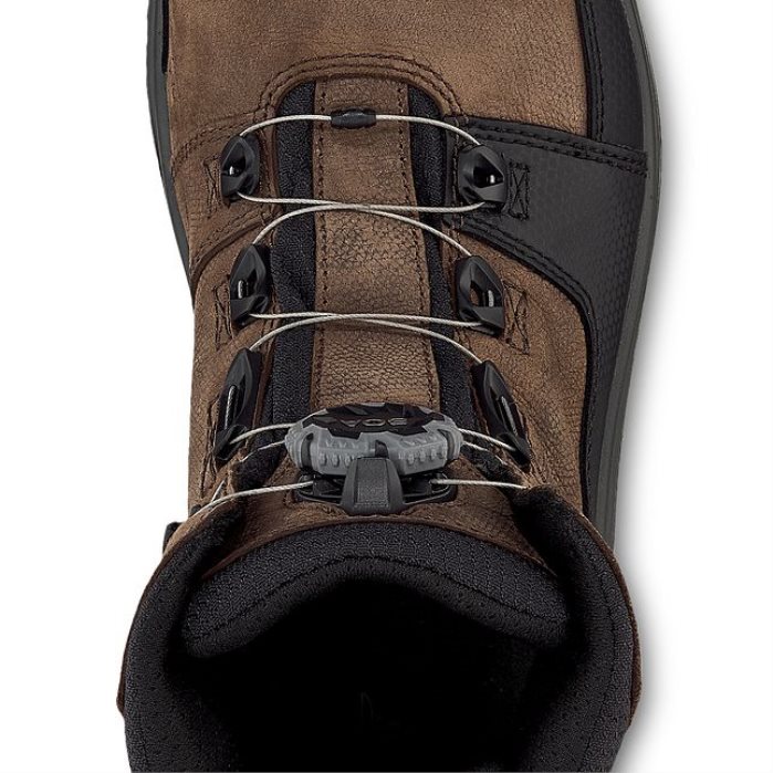 trabajo - estilo 4402 king toe adc botas de seguridad impermeables para hombres de 6 pulgadas Red Wing L048L2119 marrón