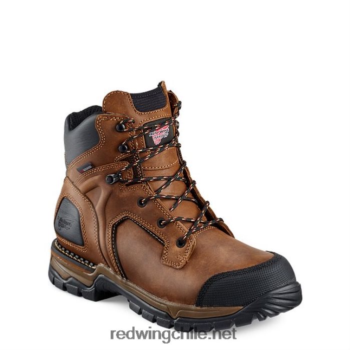 trabajo - estilo 4435 supersole bota metguard impermeable para hombre de 8 pulgadas con punta de seguridad Red Wing L048L269 marrón