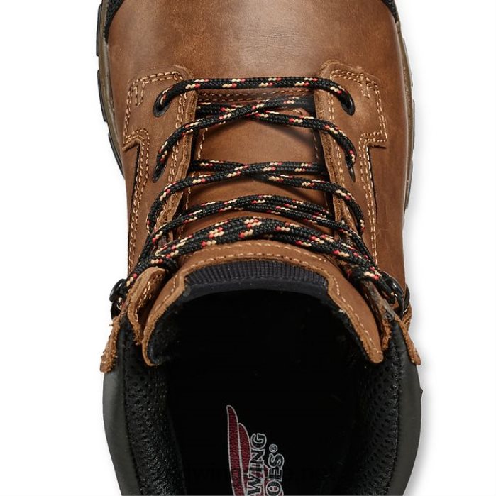 trabajo - estilo 4435 supersole bota metguard impermeable para hombre de 8 pulgadas con punta de seguridad Red Wing L048L269 marrón
