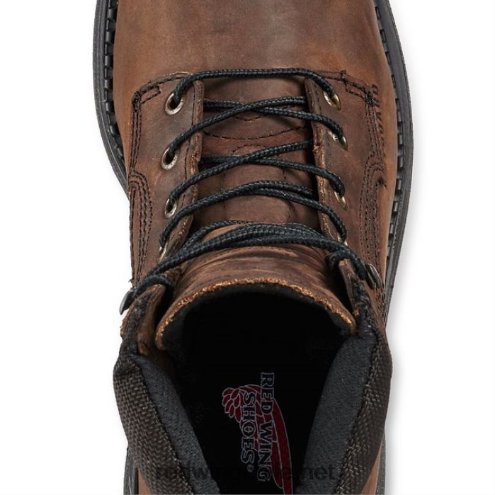 trabajo - estilo 604 supersole 2.0 bota de punta blanda impermeable para hombre de 6 pulgadas Red Wing L048L270 marrón