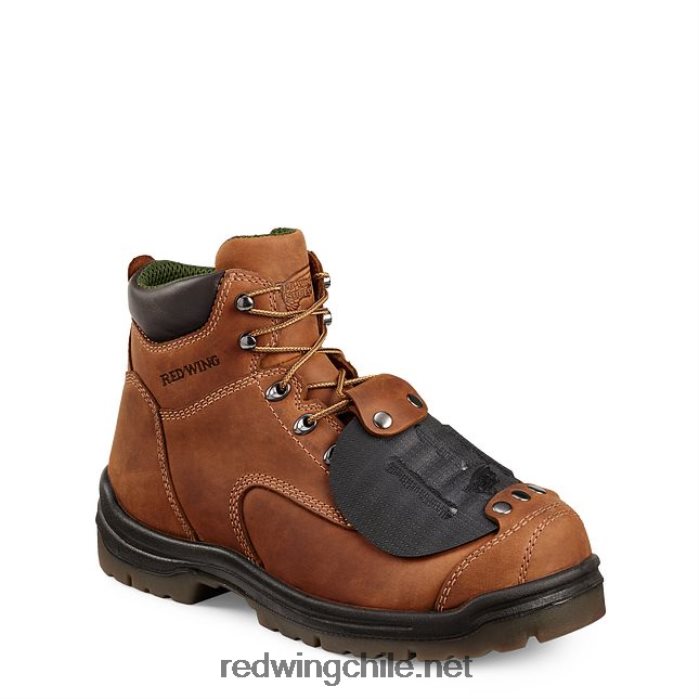 trabajo - estilo 6674 truhiker botas impermeables para excursionistas con punta de seguridad para hombres de 6 pulgadas Red Wing L048L2112 marrón