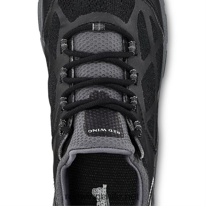 trabajo - estilo 6349 cooltech atletismo zapatos de trabajo atléticos impermeables con punta de seguridad para hombres Red Wing L048L2137 negro