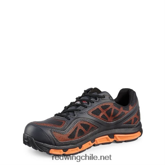 trabajo - estilo 8336 cooltech atletismo zapato de trabajo atlético de punta suave para hombres Red Wing L048L2136 negro/naranja