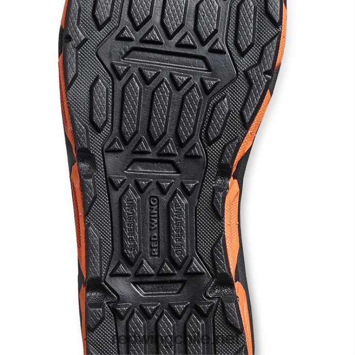 trabajo - estilo 8336 cooltech atletismo zapato de trabajo atlético de punta suave para hombres Red Wing L048L2136 negro/naranja