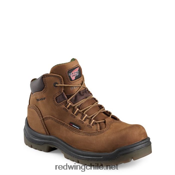trabajo - estilo 1224 traction tred lite botas impermeables con punta blanda para mujer de 6 pulgadas Red Wing L048L2158 marrón