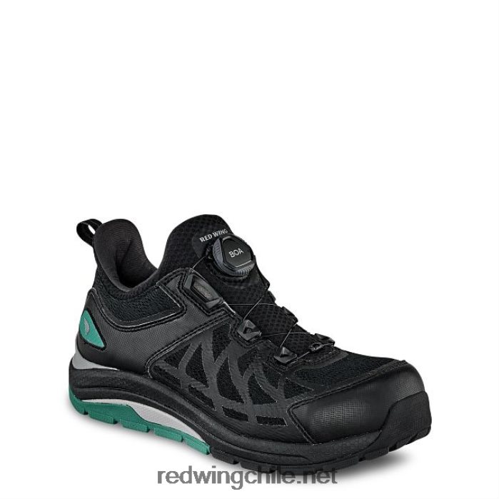 trabajo - estilo 2343 cooltech atletismo zapatos de trabajo atléticos con punta de seguridad para mujer Red Wing L048L2162 negro/verde azulado